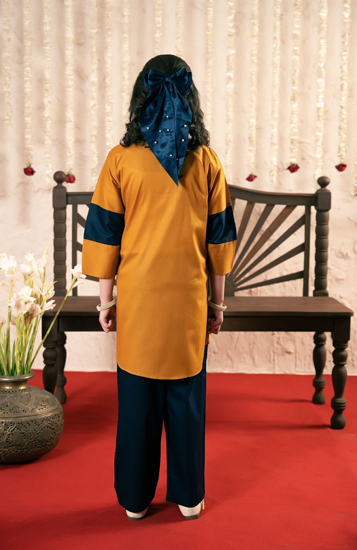 Girls Summer 2Pcs Embroidered Suit VG173-A