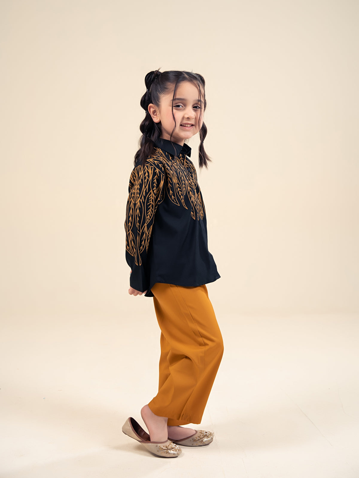 Girls Winter 2Pcs Printed Suit VG177-A