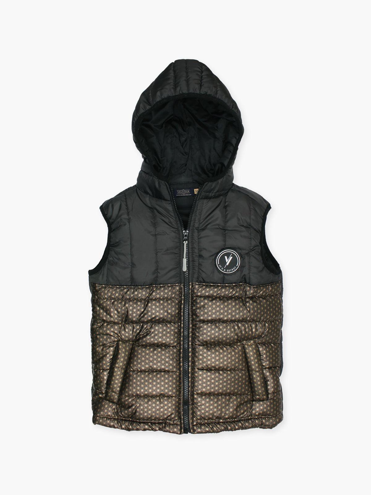 Sleeveless Hooded Puffer For Boys & Girls VJ69-A