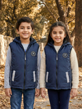 Sleeveless Hooded Puffer For Boys & Girls VJ77-A