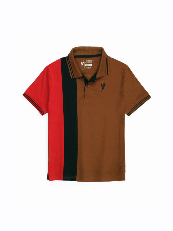 Tipping Collar Plain Polo Shirt VP12-F