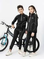 Mock Neck Tracksuit For Boys & Girls, Poly Athletic Fleece #VWT11-B