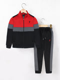 Mock Neck Tracksuit For Boys & Girls, Poly Athletic Fleece #VWT06-A