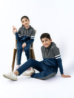 Hooded Tracksuit For Boys & Girls, Fleece #VWT08-C