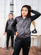 Mock Neck Tracksuit For Boys & Girls #VWT33-B