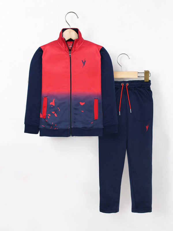 Mock Neck Tracksuit For Boys & Girls, #VWT34-A