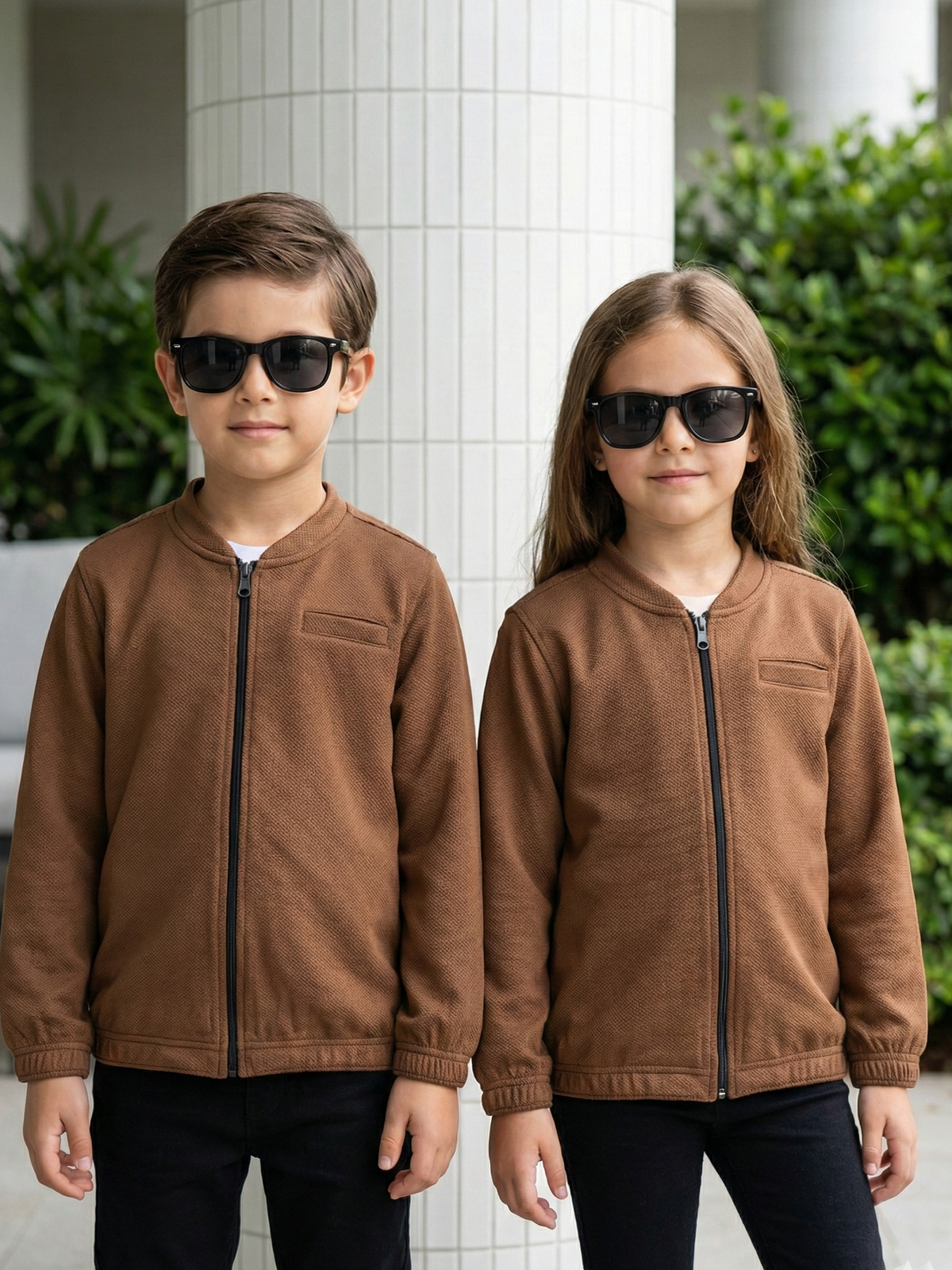 Full sleeves zipper shirt For Boys & Girls #VWT45-AS