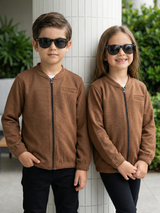 Full sleeves zipper shirt For Boys & Girls #VWT45-AS
