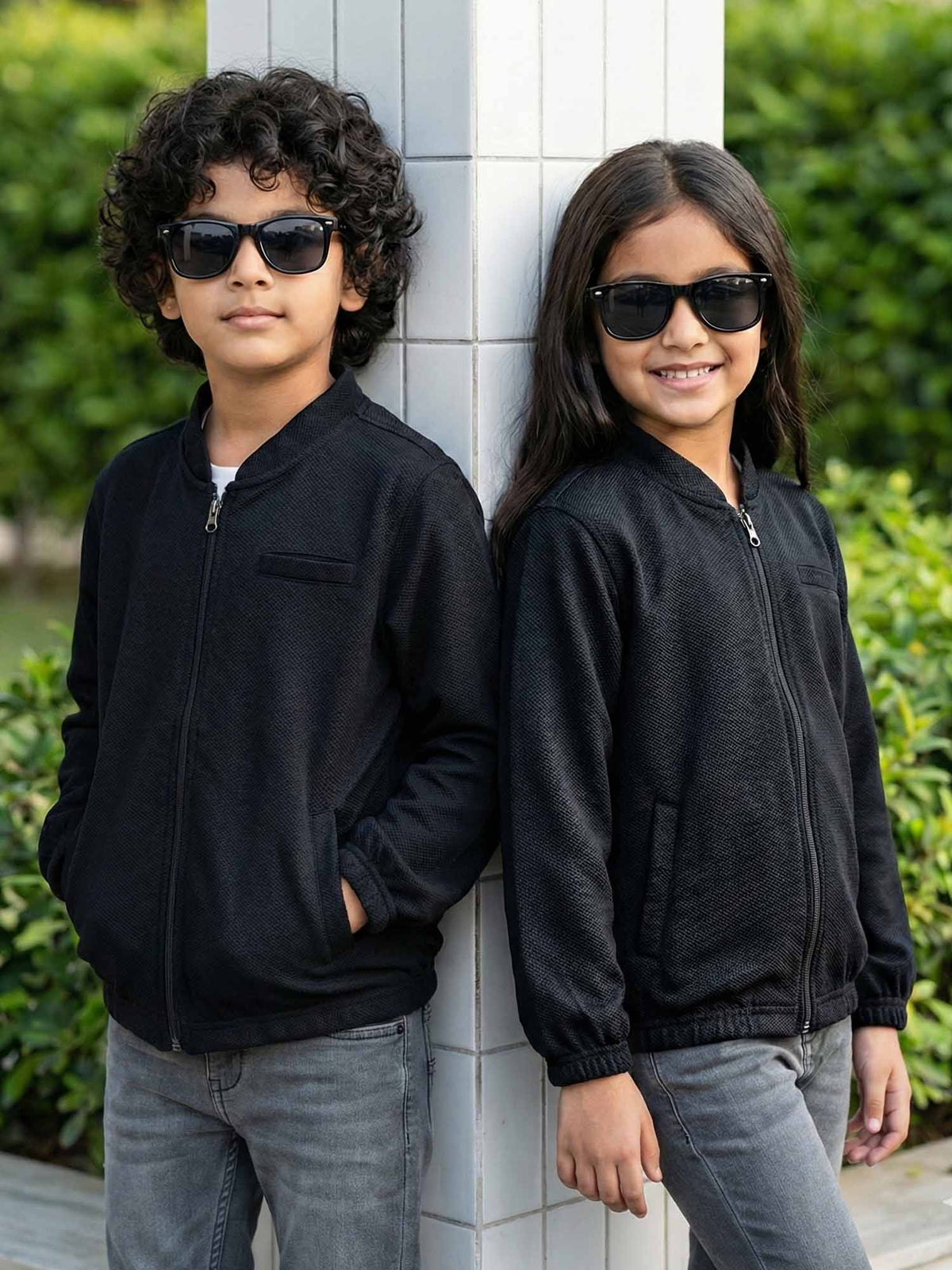 Full sleeves zipper shirt For Boys & Girls #VWT45-BS