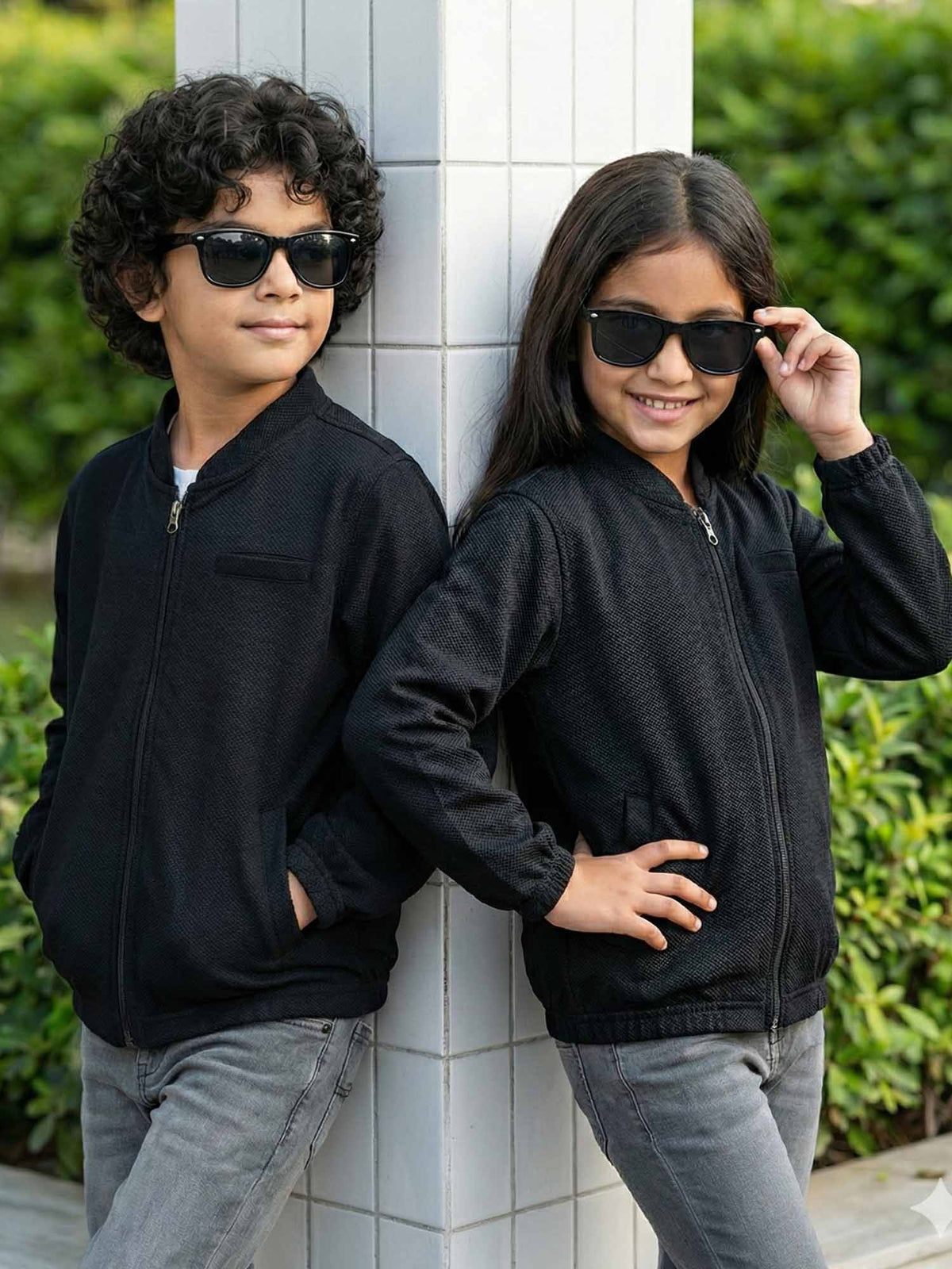 Full sleeves zipper shirt For Boys & Girls #VWT45-BS