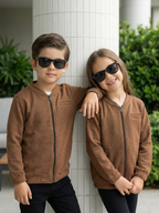 Full sleeves zipper shirt For Boys & Girls #VWT45-AS