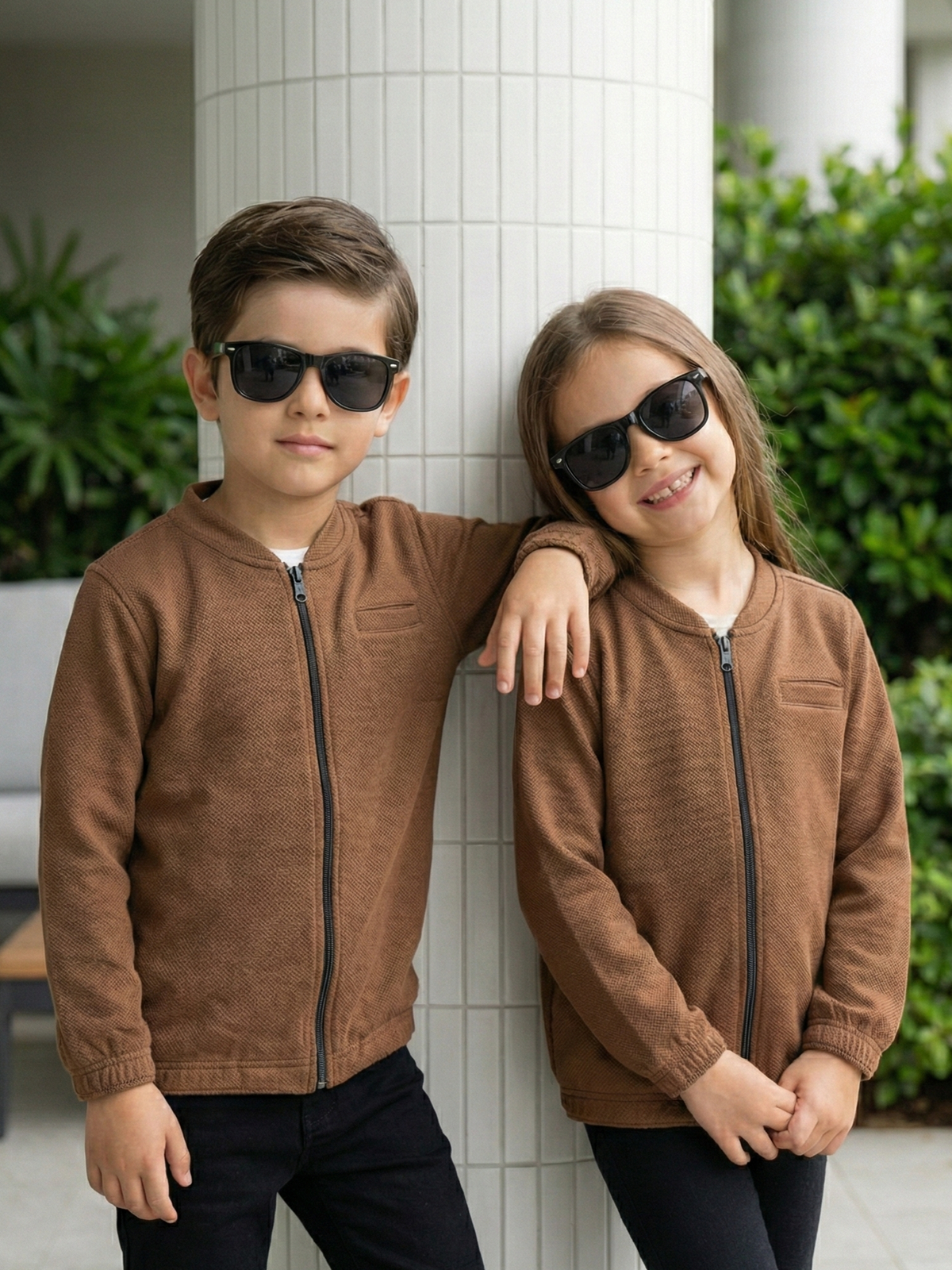 Full sleeves zipper shirt For Boys & Girls #VWT45-AS