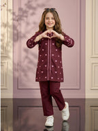 Embroidered Girls Co Ord Set VG214-B