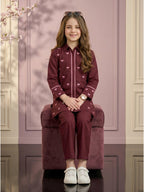 Embroidered Girls Co Ord Set VG214-B