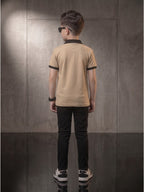 Boys Imported Textured Polo Shirt VP27-A