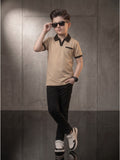 Boys Imported Textured Polo Shirt VP27-A