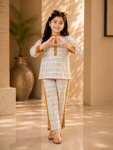 Girls Winter 2Pcs Printed Suit VG167-A