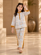 Girls Winter 2Pcs Printed Suit VG167-A