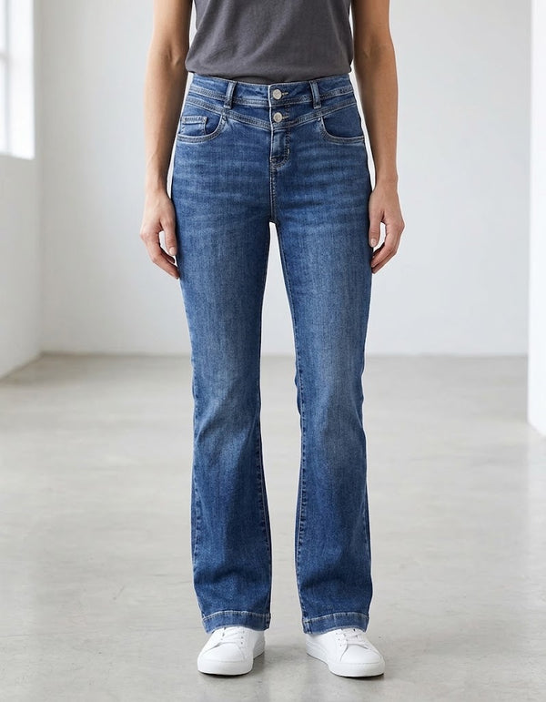 High Waist Boot Cut - Blue