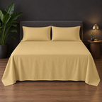 Premium Plain Bedsheet Set - Beige