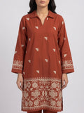 2Pc Stitched Embroidered Suit - oringe