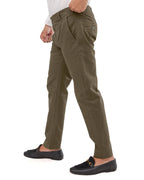 Clay Brown Cotton pant - Smart FitPantsGarderobe Clothing