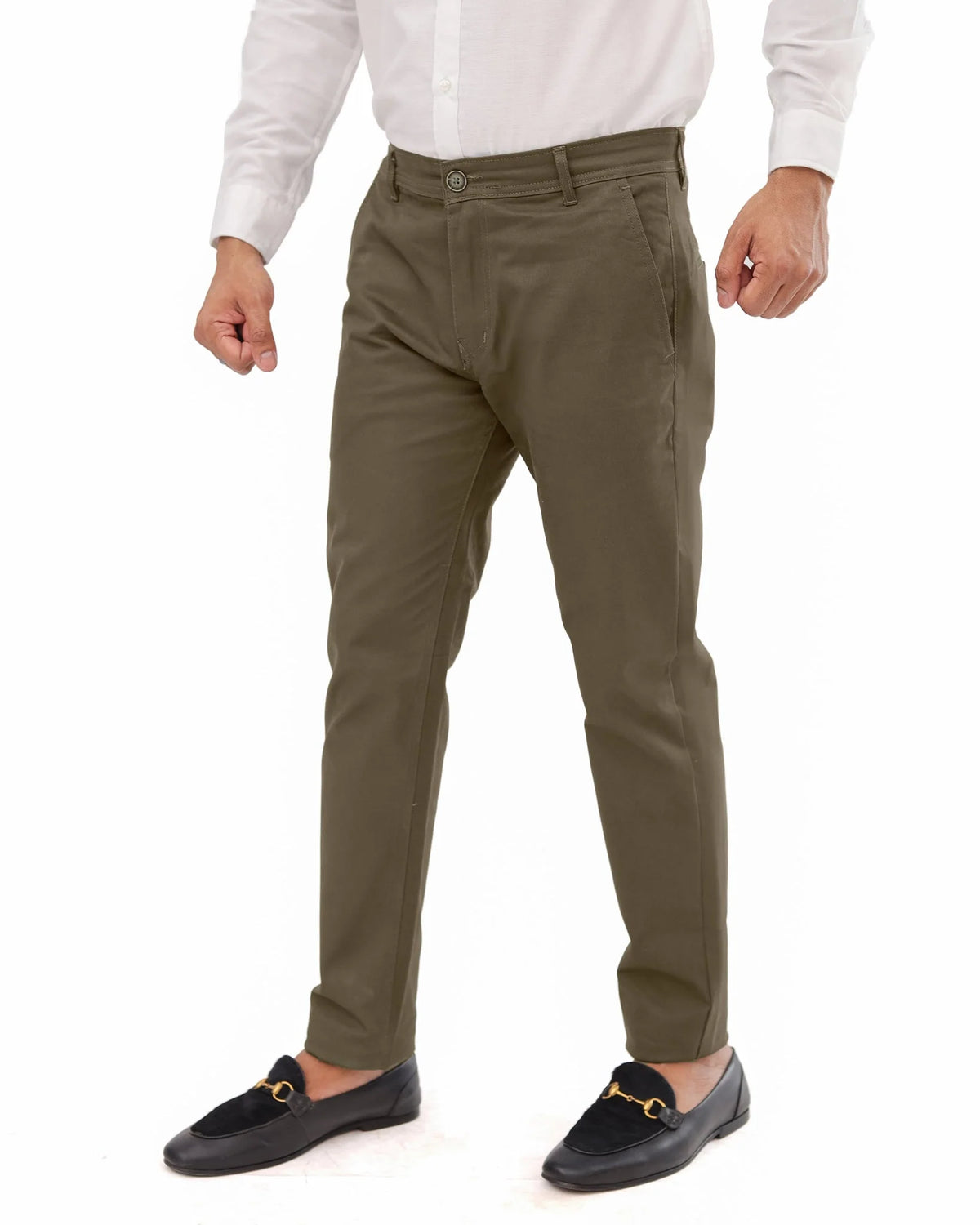 Clay Brown Cotton pant - Smart FitPantsGarderobe Clothing