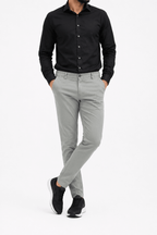 Cloud Olive cotton pant - Smart FitPantGarderobe Clothing