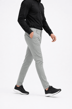 Cloud Olive cotton pant - Smart FitPantGarderobe Clothing