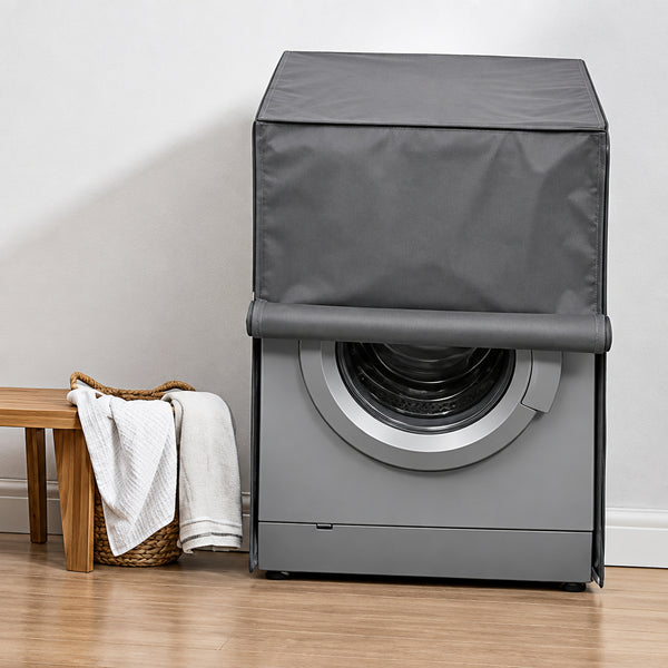Grey Color - Front Load Washing Machine Cover – Waterproof, UV-Resistant & Perfect Fit