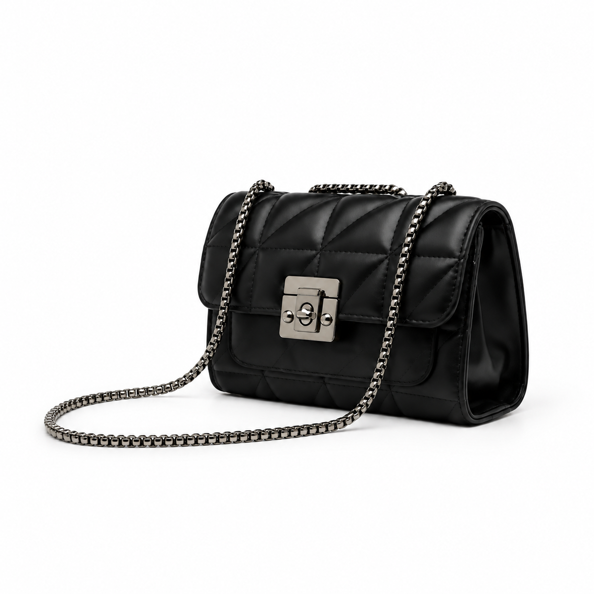 Quilted Black Crossbody Bag for Women in Pakistan