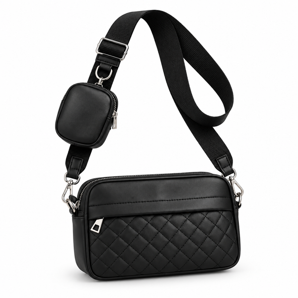 Quilted Bag With Coin Pocket