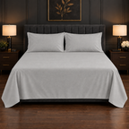 Premium Plain Bedsheet Set - Grey