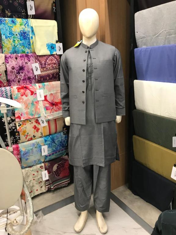 gents Stitched Suit - gray