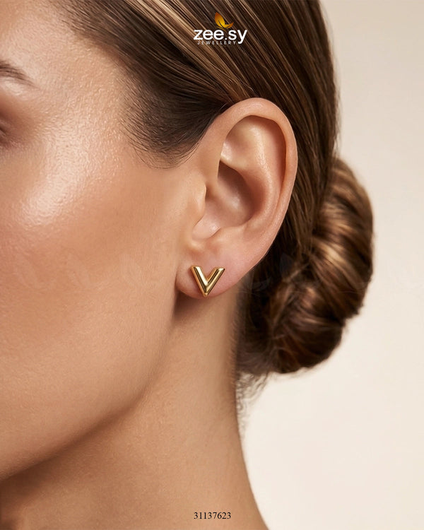 Elegant Vertex Minimal Earring