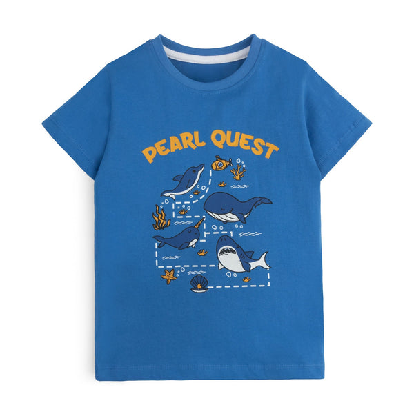 Blue Quest Printed T-Shirt