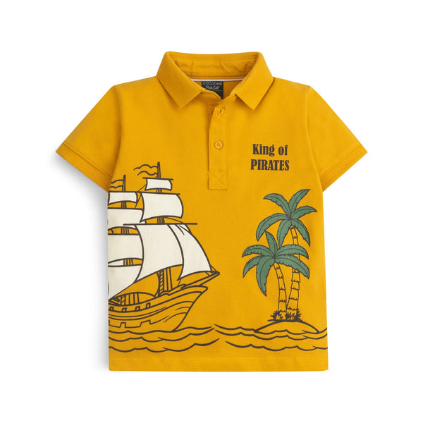 Yellow Pirate Adventure Polo