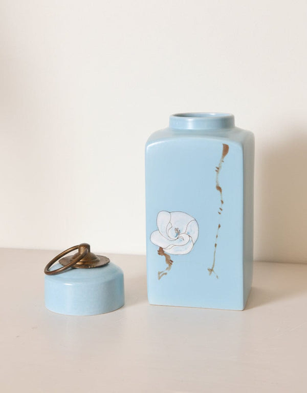 Blue Ceramic Jar