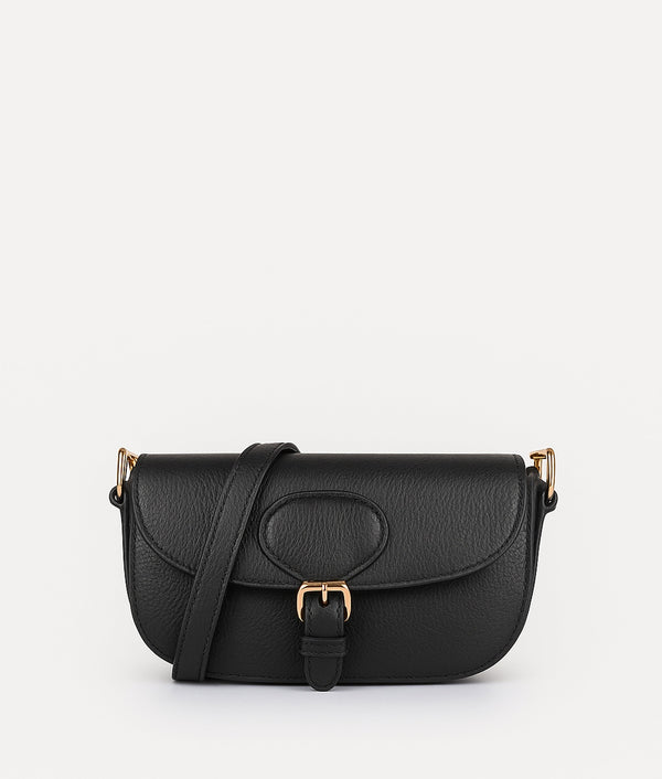 Black East-West Shoulder Bag