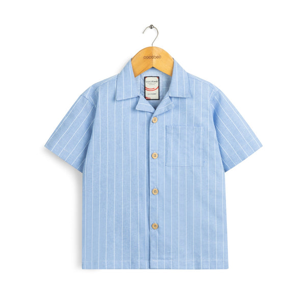 Pinstripe Camp Shirt