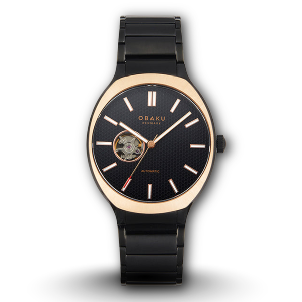 Styrke Ink Automatic Men's Watch by Obaku