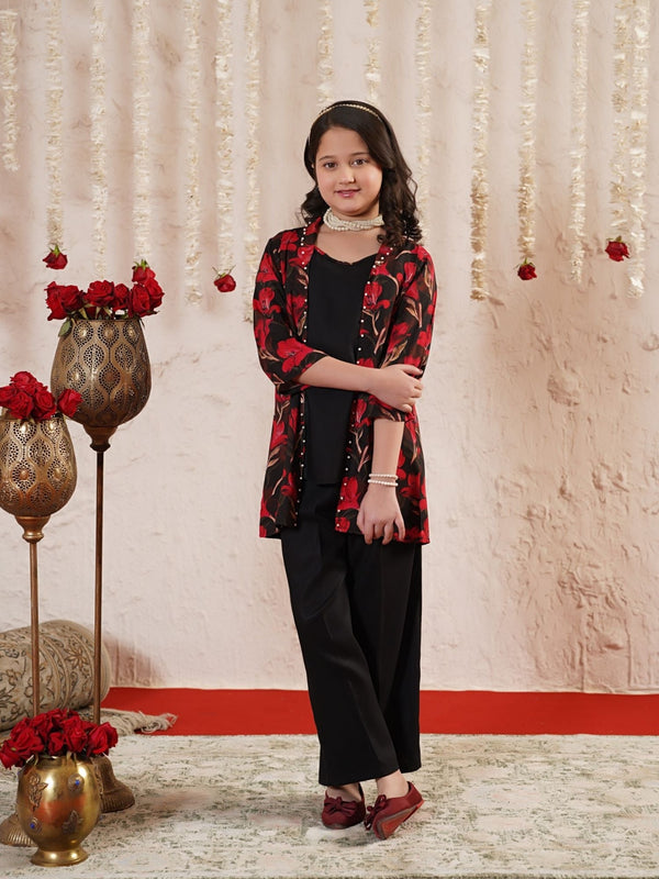 Printed Girls Co Ord Set VG186-A