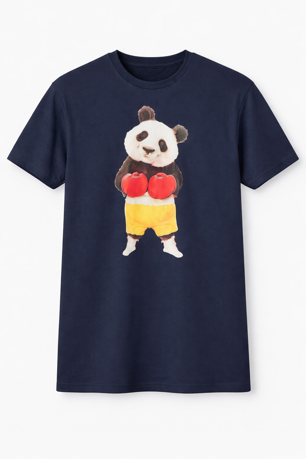 Funky Panda Navy Men's Tee Shirt