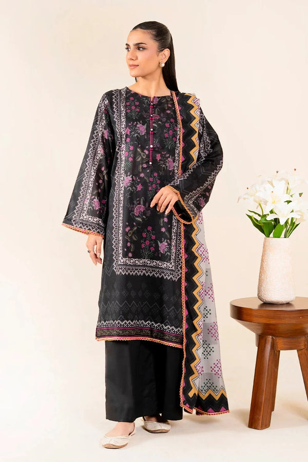 3PC Unstitched Printed Lawn Suit | KLA-3763