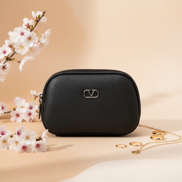 Meher Blush Mini – Elegant Black Crossbody Bag for Women Compact & Stylish Shoulder Purse