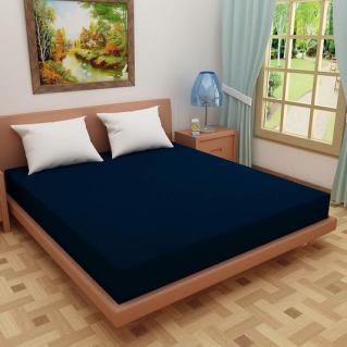 Terry Waterproof Mattress Protector- Navy BLUE