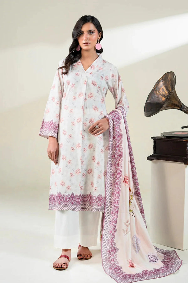 3PC Unstitched Printed Lawn Suit | KLA-3757