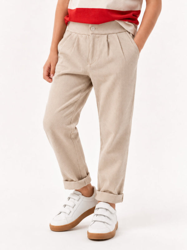 BOYS WAFFLE TEXTURED PANT