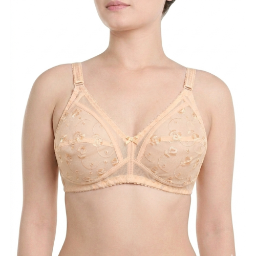 Pack of 3 Cotton Embroidered Bra – Soft, Stylish & Comfortable