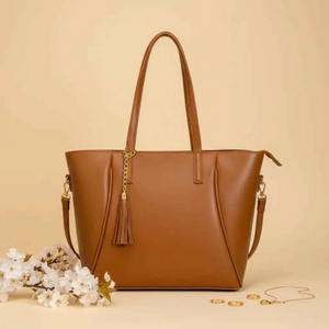 Zarya Camel Tote Bag for Women